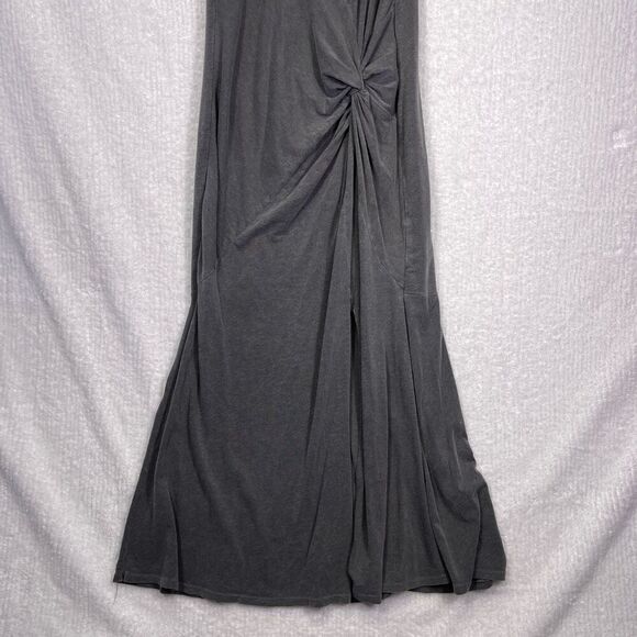 Sundry Gray Twist Front Sleeveless Maxi Dress Size 3 - Picture 5 of 11